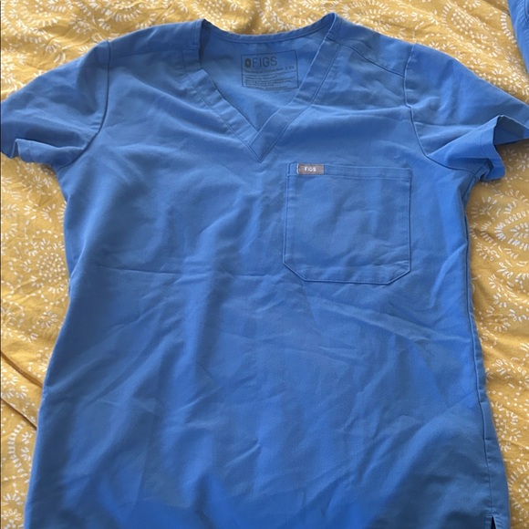 Figs Vibrant Blue Scrub Set - Picture 2 of 4